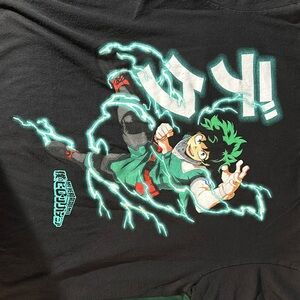 My Hero Academia black tshirt - Izuku Midoriya